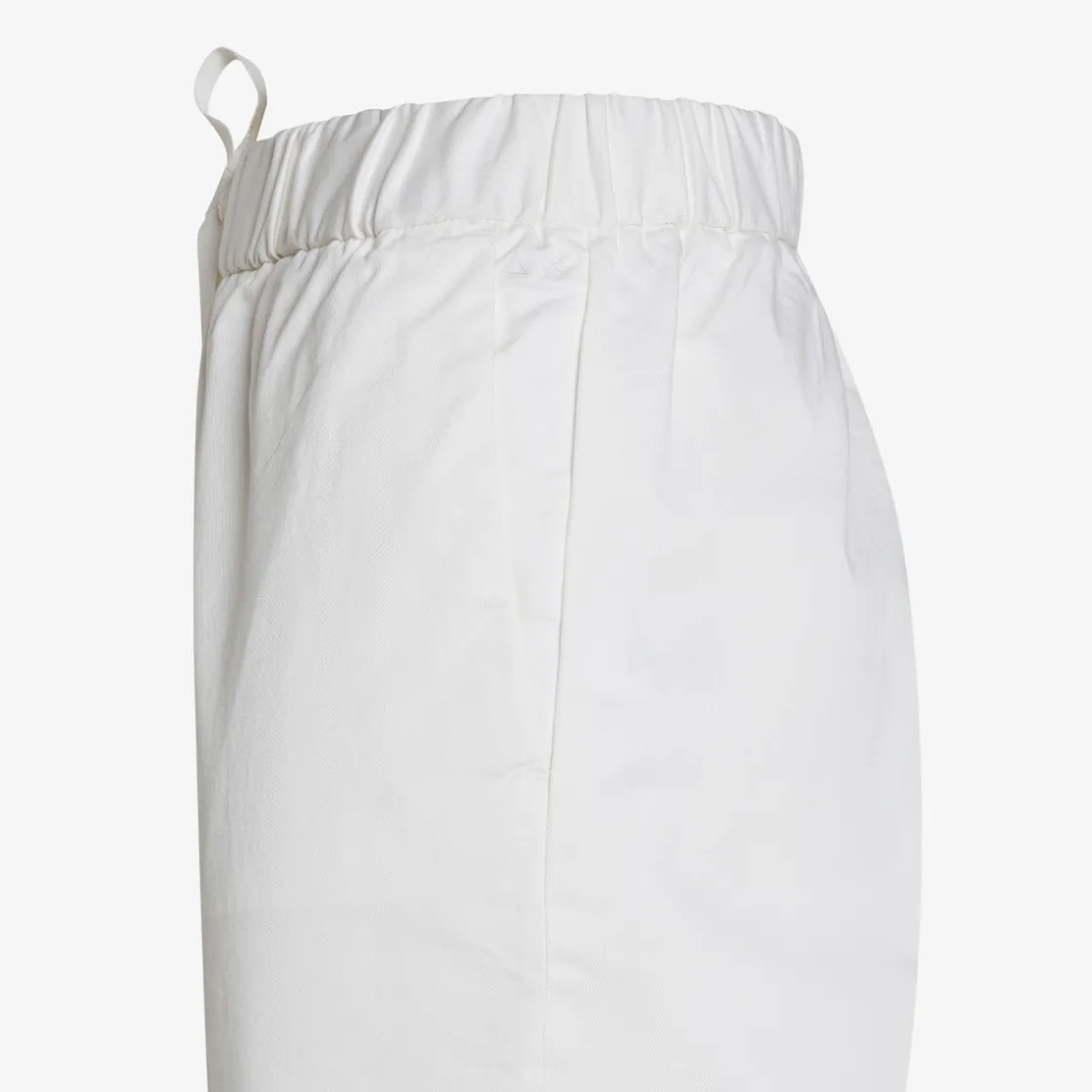Clearance Pantaloni in cotone bianco panna Donna Pantaloni