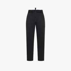 Fashion Pantaloni in cotone nero Donna Pantaloni