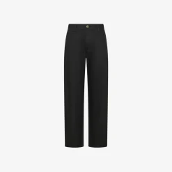 Fashion Pantaloni in cotone nero Donna Pantaloni