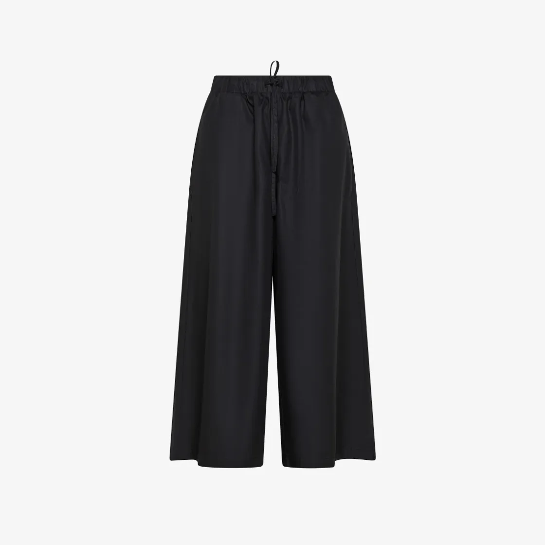 Hot Pantaloni in cotone nero con coulisse Donna Pantaloni