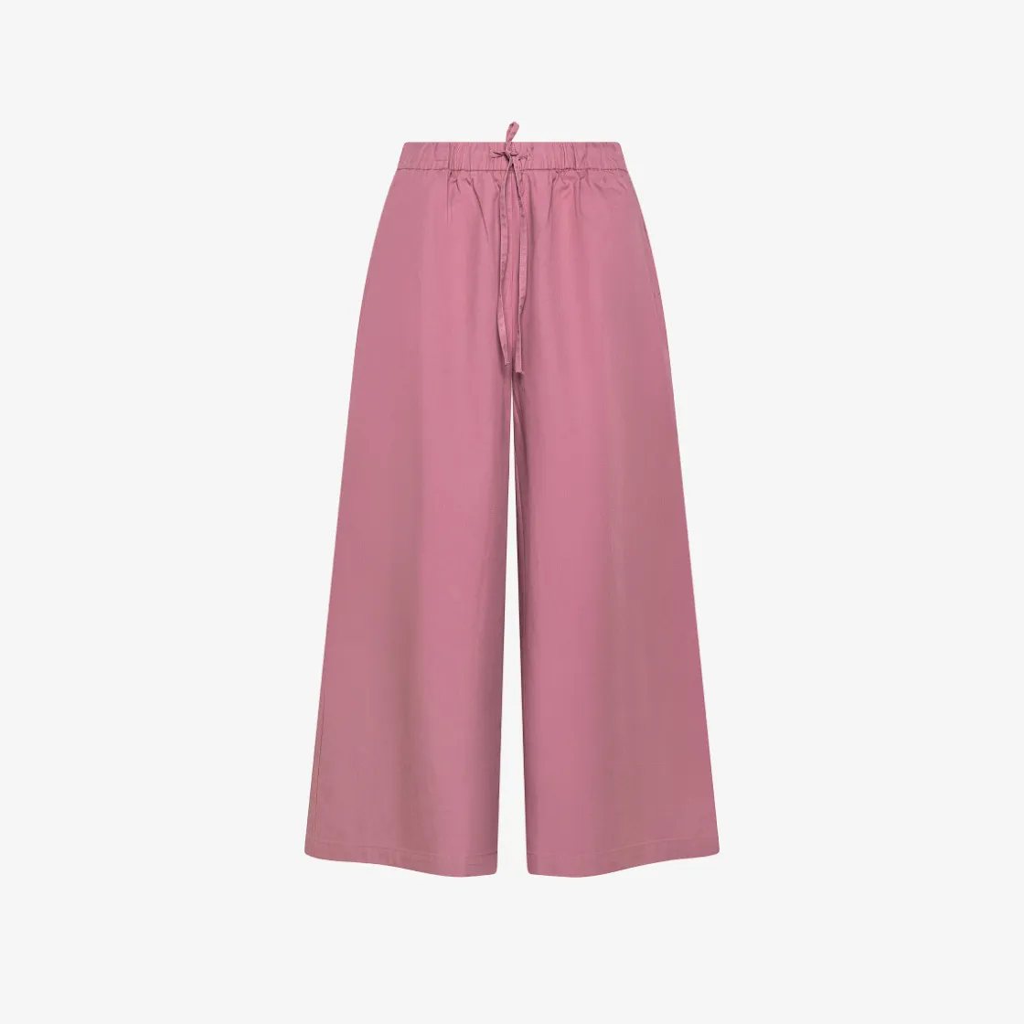 Discount Pantaloni in cotone rosa scuro con coulisse Donna Pantaloni