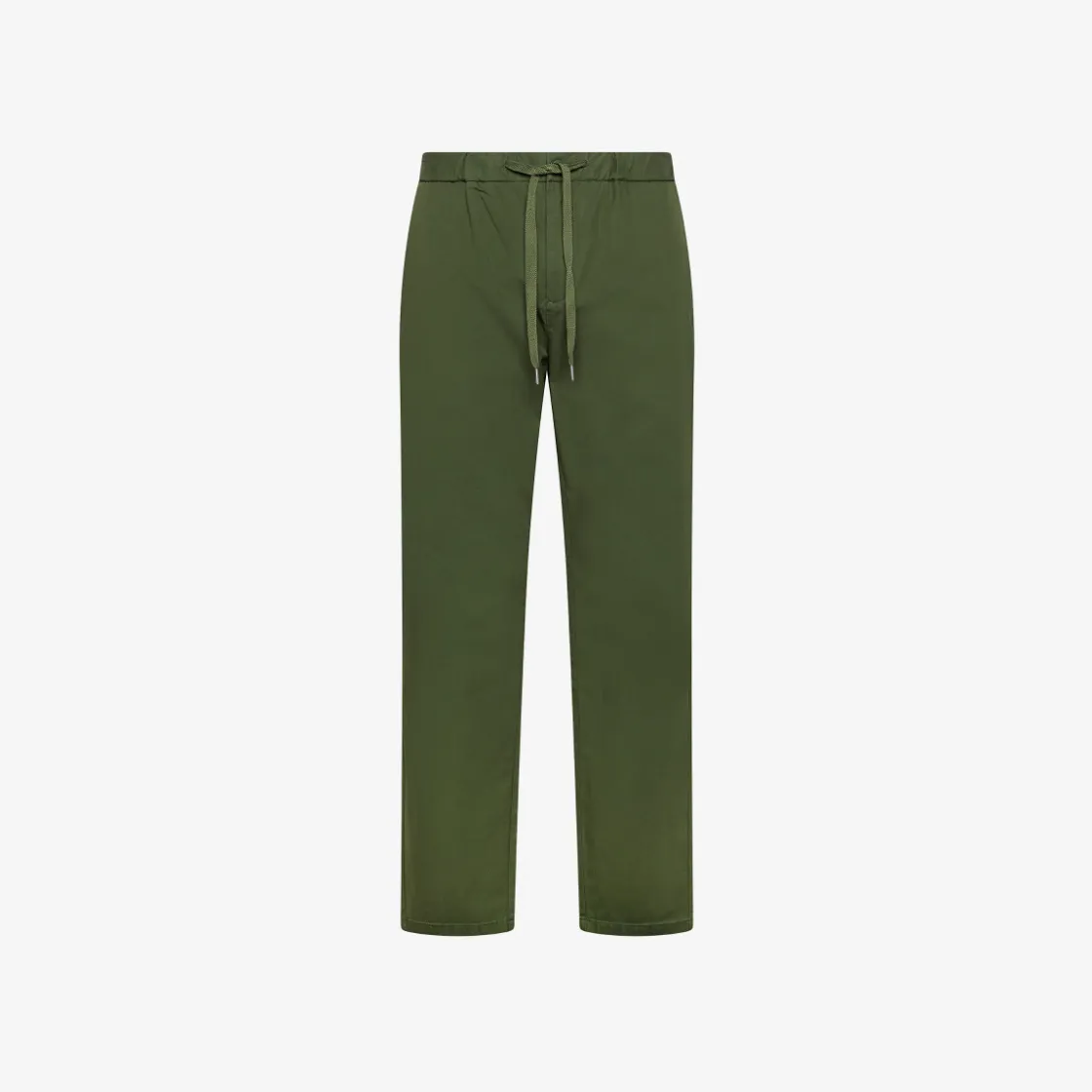 Outlet Pantaloni in cotone verde scuro Uomo Pantaloni