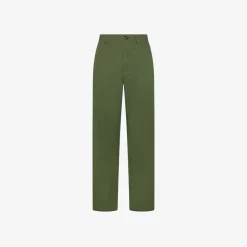 Hot Pantaloni in cotone verde scuro Donna Pantaloni