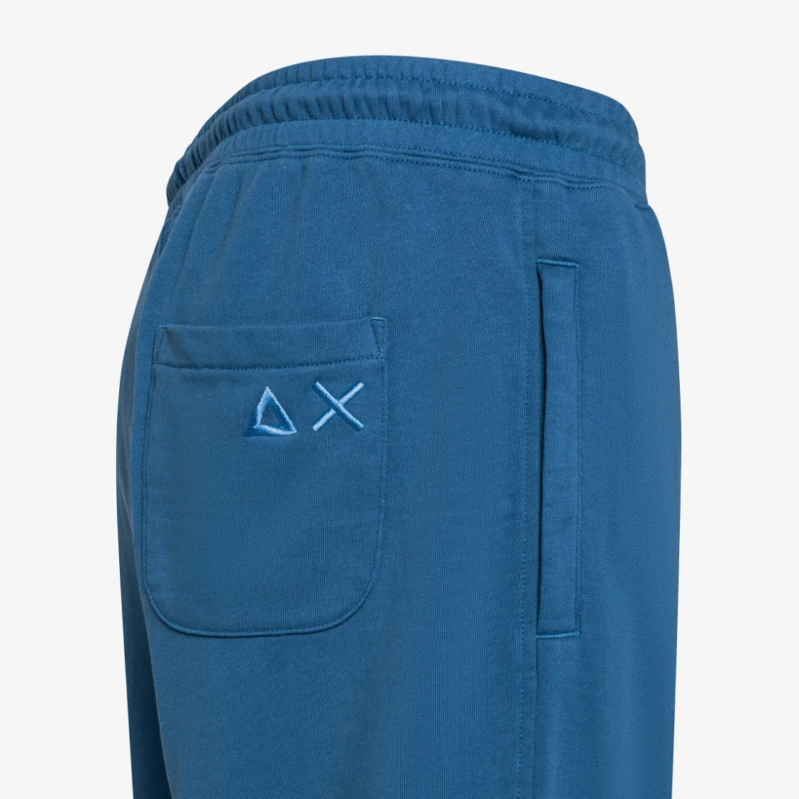 New Pantaloni in felpa di cotone avio scuro Uomo Pantaloni|Felpe