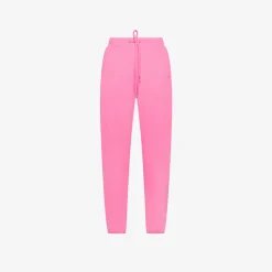 Clearance Pantaloni in felpa di cotone fucsia fluo Donna Pantaloni|Felpe
