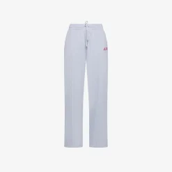 Outlet Pantaloni in felpa di cotone grigio chiaro Donna Pantaloni|Felpe