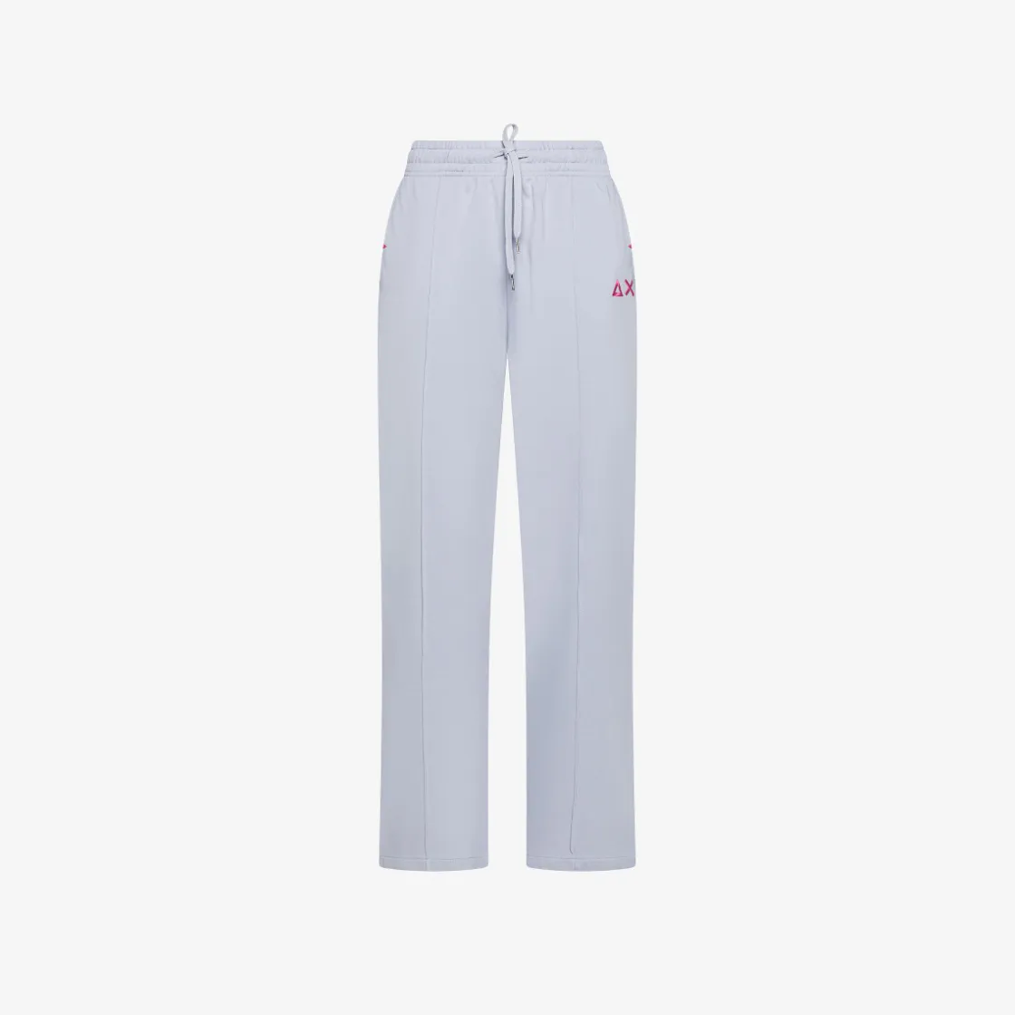 Outlet Pantaloni in felpa di cotone grigio chiaro Donna Pantaloni|Felpe