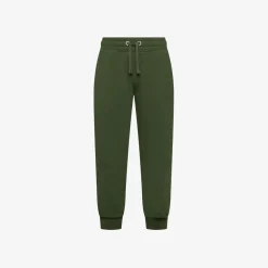 Sale Pantaloni in felpa di cotone verde scuro Bambino Pantaloni|Felpe