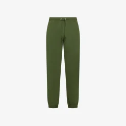 Best Pantaloni in felpa di cotone verde scuro Uomo Pantaloni|Felpe