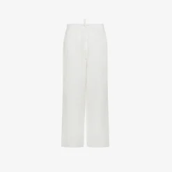 Best Pantaloni in lino bianco Donna Pantaloni|Beachwear Donna