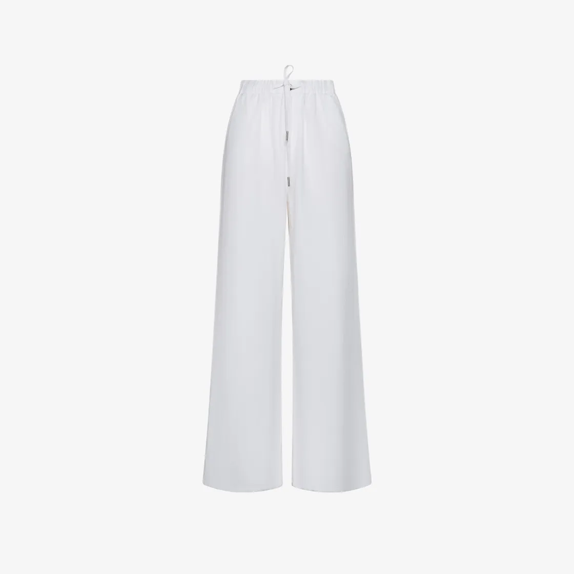 Fashion Pantaloni in lino bianco con coulisse Donna Pantaloni