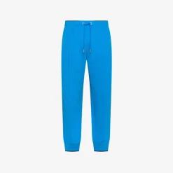 Clearance Pantaloni in piquet di cotone ottanio chiaro Donna Felpe|Pantaloni