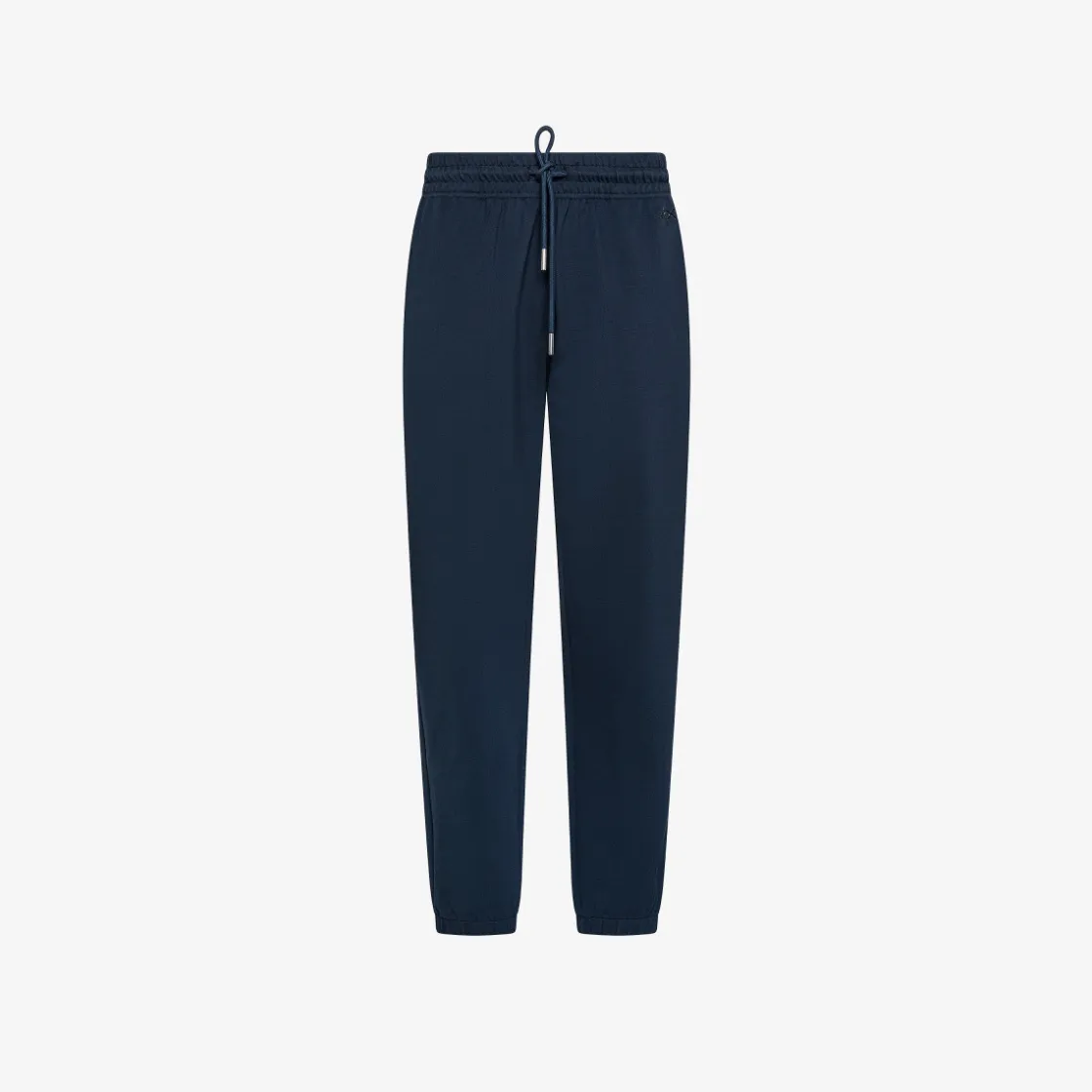 New Pantaloni in piquet di cotone blu navy Donna Pantaloni|Felpe