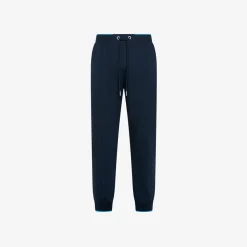 Hot Pantaloni in piquet di cotone blu navy Uomo Pantaloni