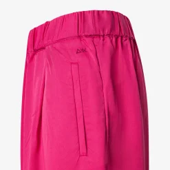 Hot Pantaloni in tessuto fluido fucsia Donna Pantaloni