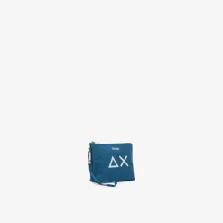 Online Pochette in cotone avio scuro Donna Accessori|Borse
