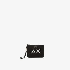 Hot Pochette in cotone nero Donna Borse|Accessori