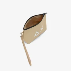 Discount Pochette in nylon beige Uomo Accessori|Borse