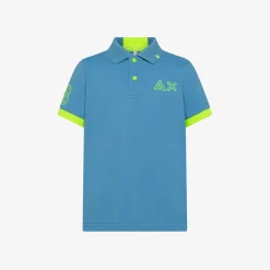 Outlet Polo avio con bottoni fluo Bambino Polo