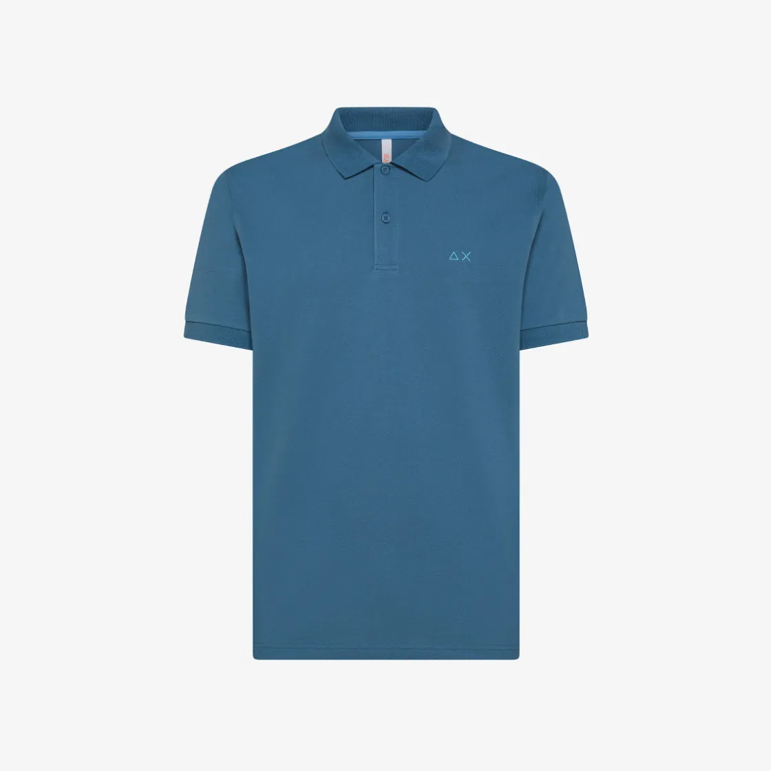 New Polo avio scuro con logo ricamato Uomo Polo