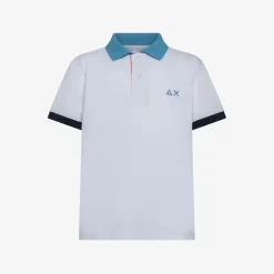 Discount Polo bianca con dettagli fluo Bambino Polo