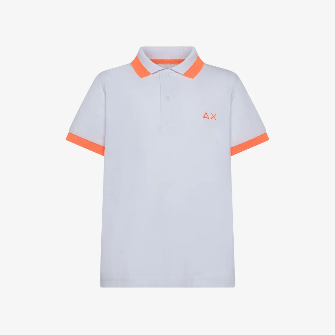 Sale Polo bianca con logo fluo Bambino Polo