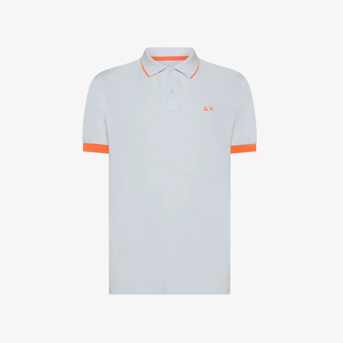 Hot Polo bianca con logo fluo Uomo Polo