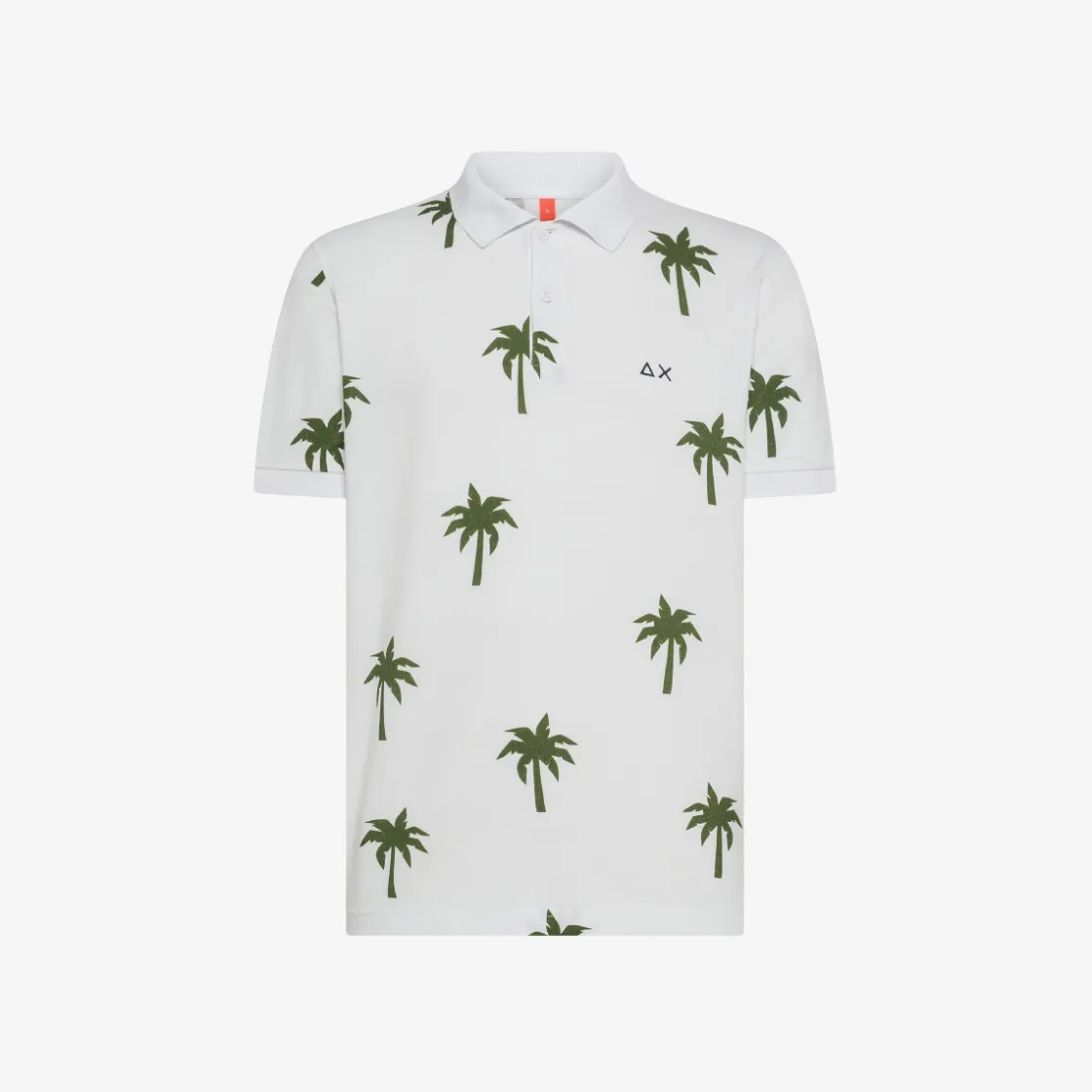 Outlet Polo bianca con stampa Uomo Beachwear Uomo