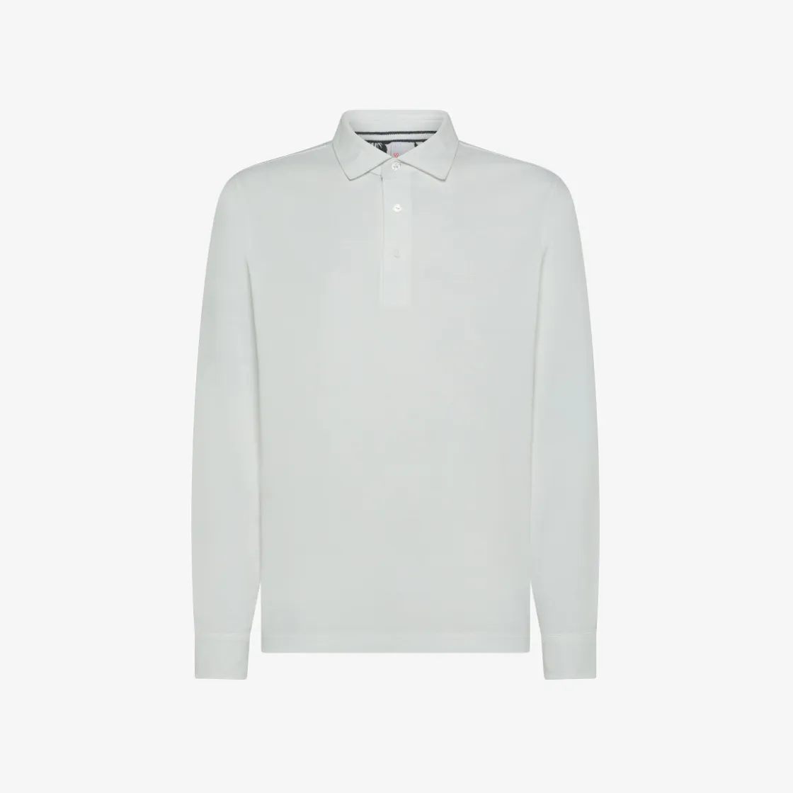 Sale Polo bianco panna a maniche lunghe Uomo Polo