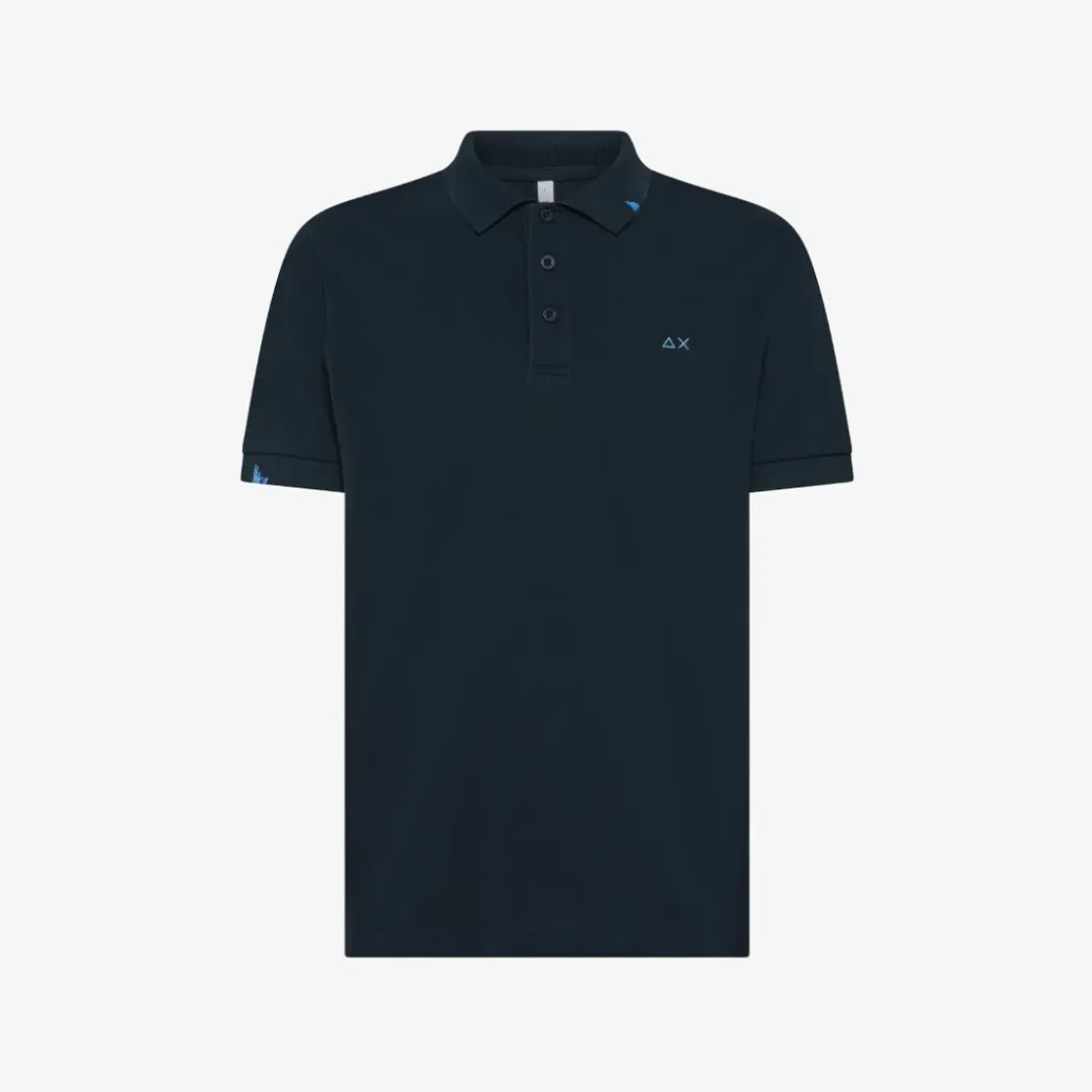 Hot Polo blu navy con dettagli fluo Bambino Polo
