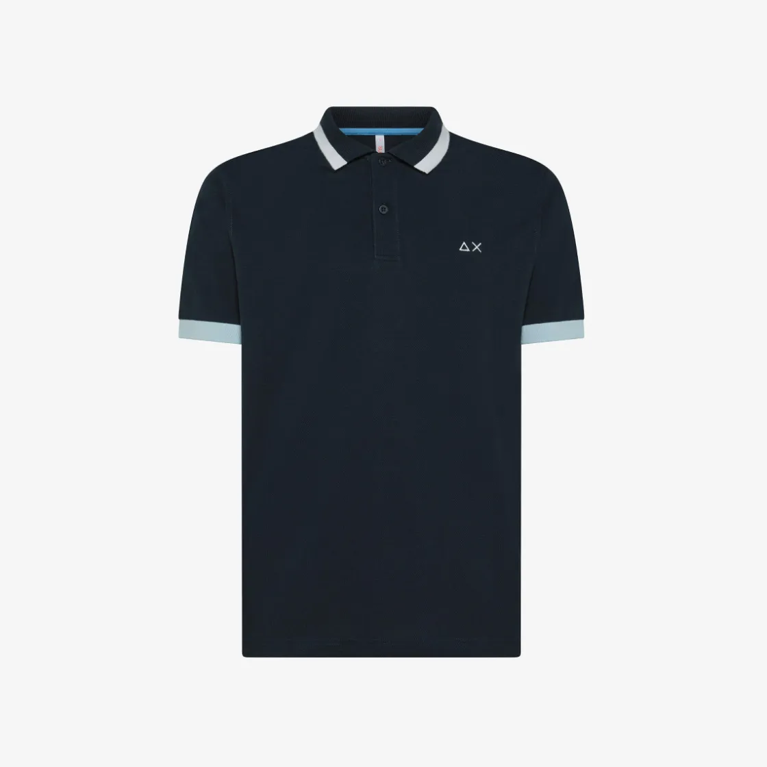 Outlet Polo blu navy con maxi riga Uomo Polo