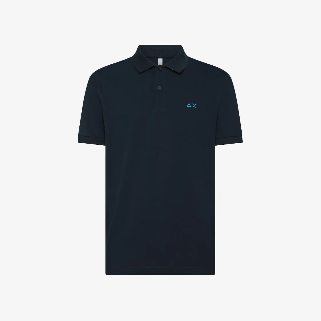 Hot Polo blu navy con stampa floreale Uomo Polo