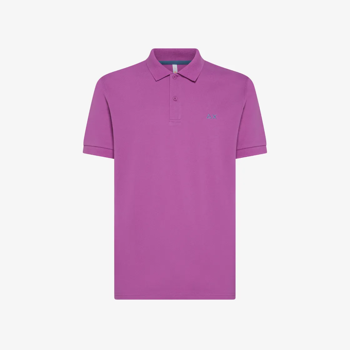 New Polo ciclamino con logo ricamato Uomo Polo