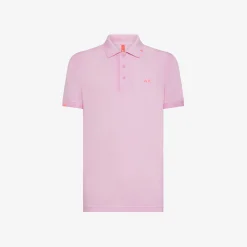Outlet Polo geranio con ricamo fluo Uomo Beachwear Uomo