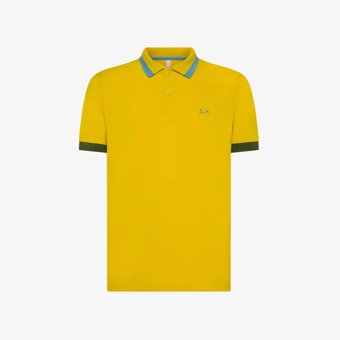 Online Polo gialla con maxi riga Uomo Polo