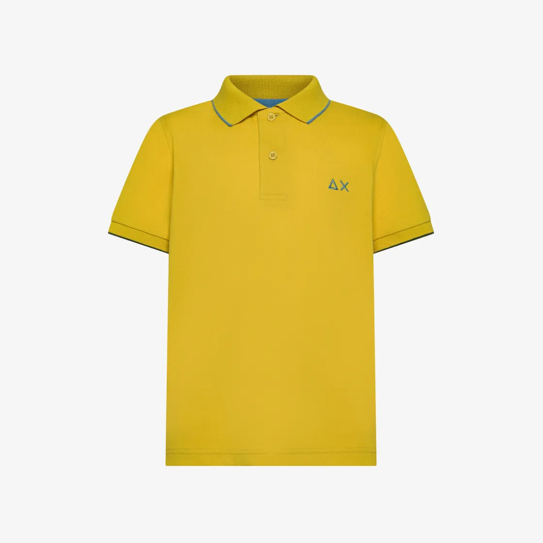 Hot Polo gialla con riga a contrasto Bambino Polo