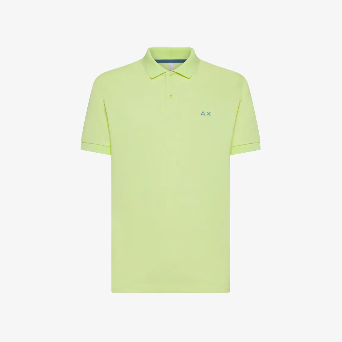 Online Polo giallo limone con logo ricamato Uomo Polo