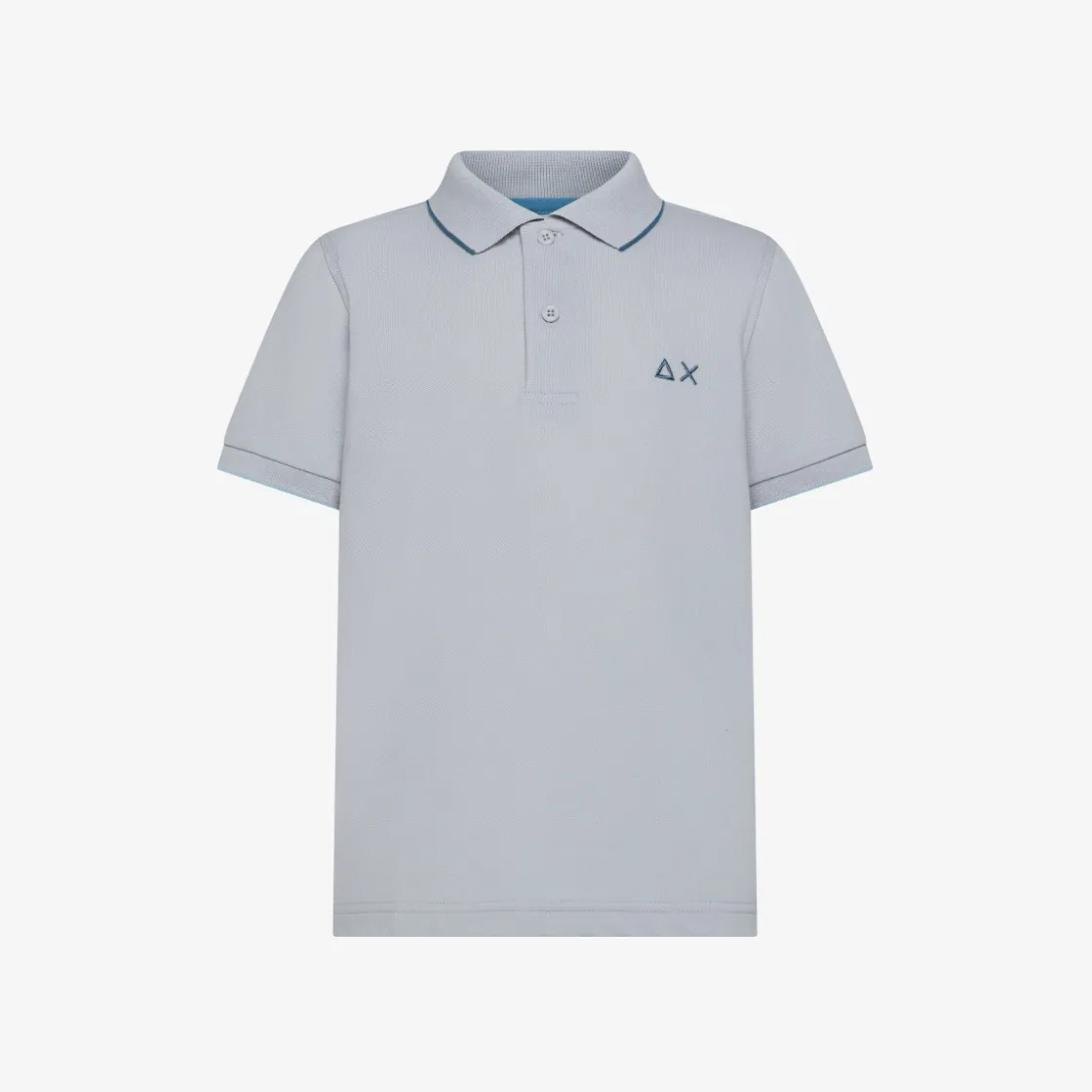 Sale Polo grigio chiaro con riga a contrasto Bambino Polo