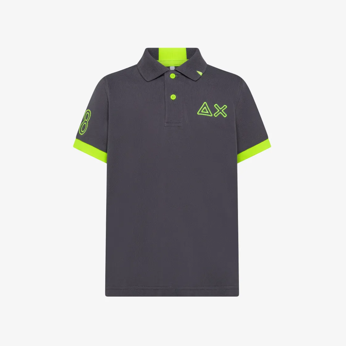 Outlet Polo inchiostro con bottoni fluo Bambino Polo