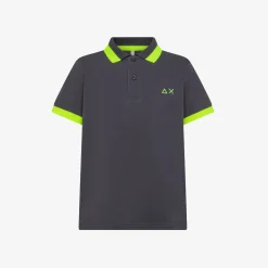 Best Polo inchiostro con logo fluo Bambino Polo