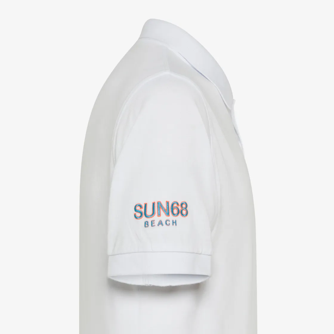 Clearance Polo in jersey di cotone bianco Uomo Beachwear Uomo