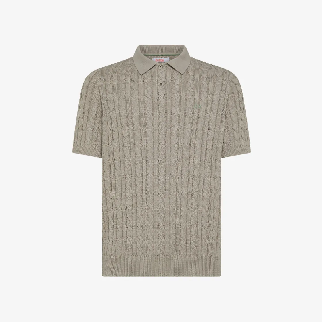 Hot Polo in maglia a trecce stone Uomo Maglie