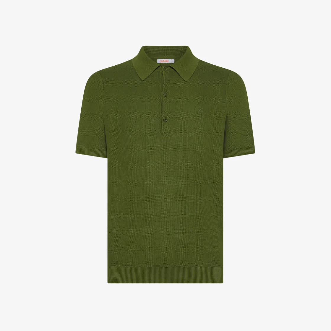 New Polo in maglia di cotone verde scuro Uomo Maglie