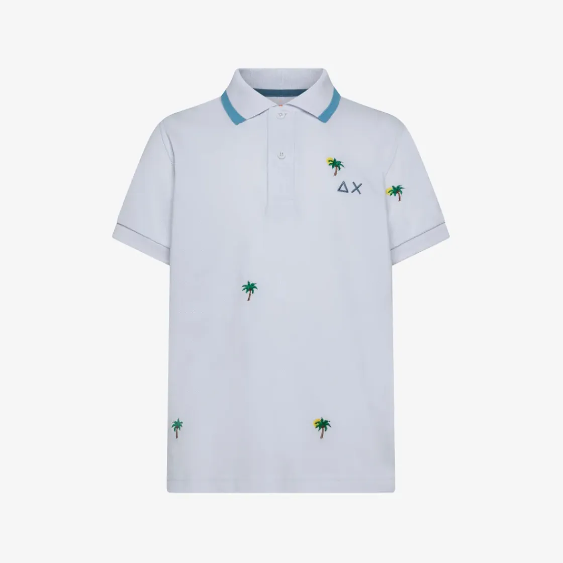Sale Polo in piquet con ricami gialla limone Bambino Polo