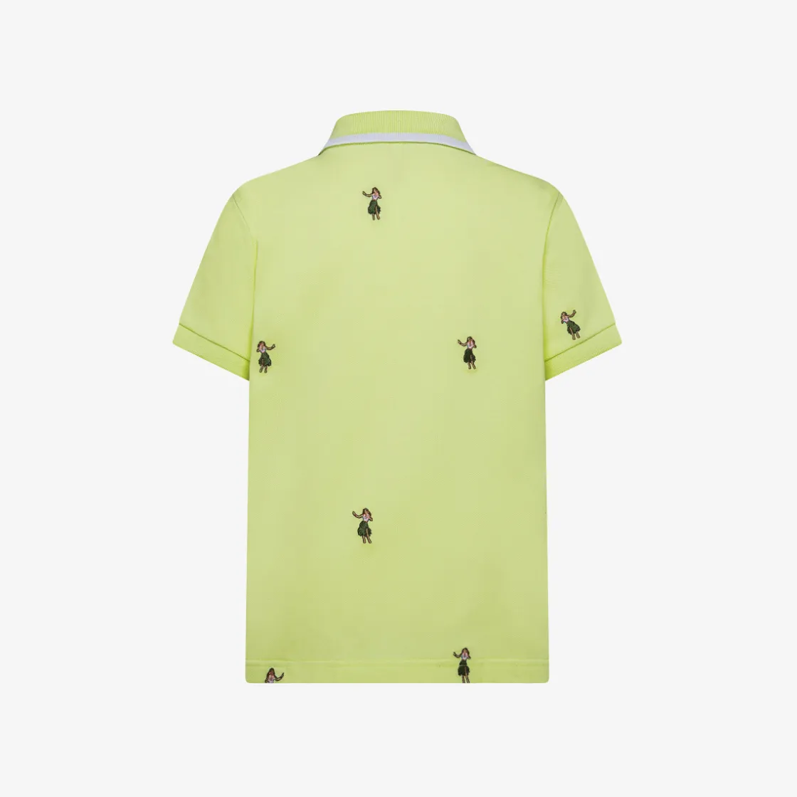 Sale Polo in piquet con ricami gialla limone Bambino Polo