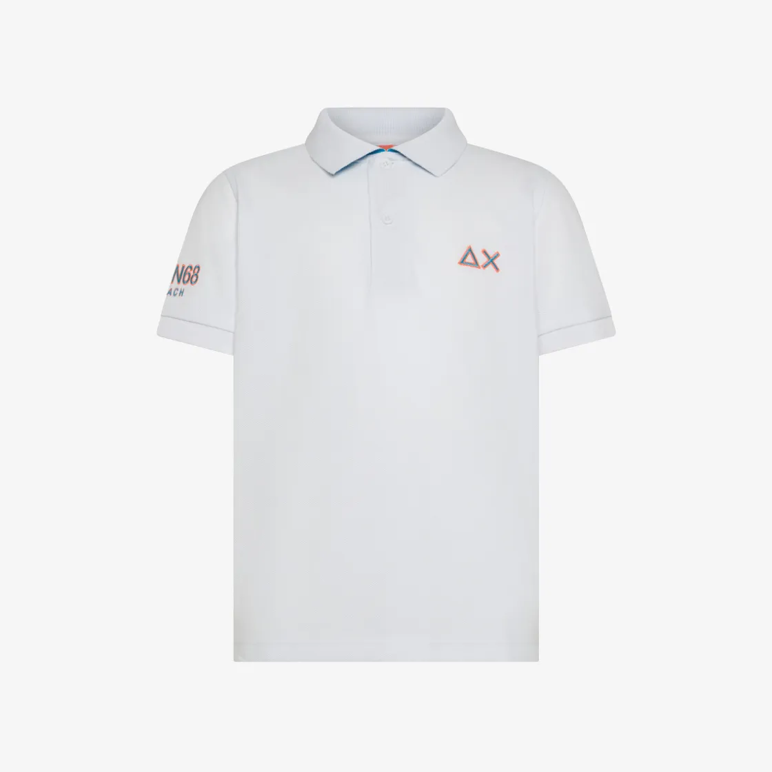 Sale Polo in piquet di cotone bianco Beachwear Bimbo|Polo