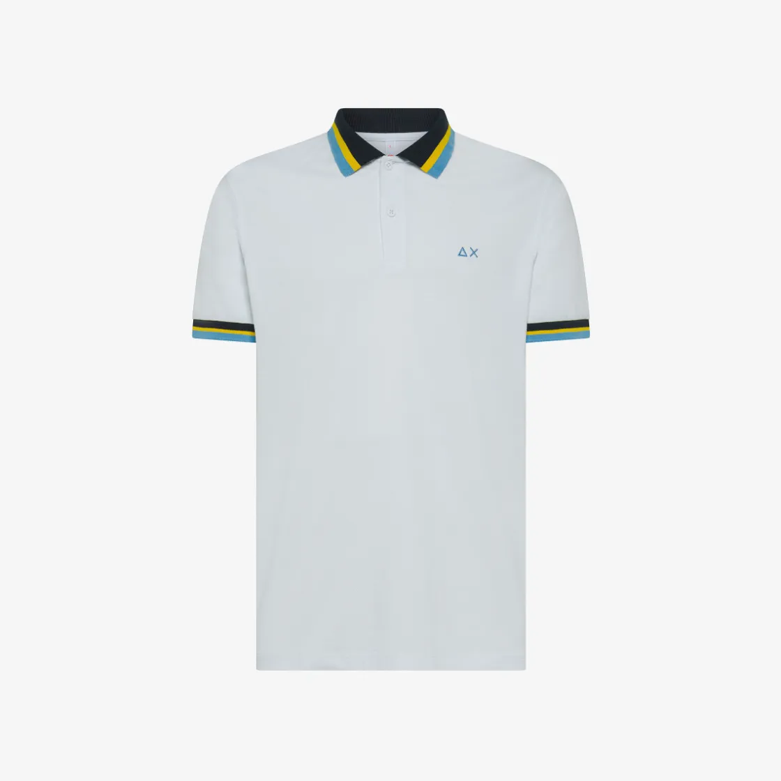 Outlet Polo in piquet di cotone bianco Uomo Polo