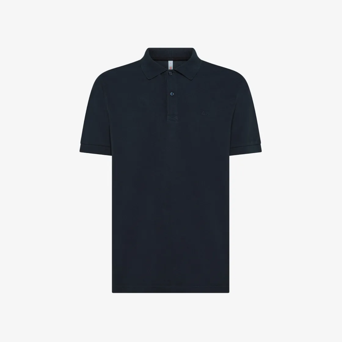 New Polo in piquet di cotone blu navy Uomo Polo