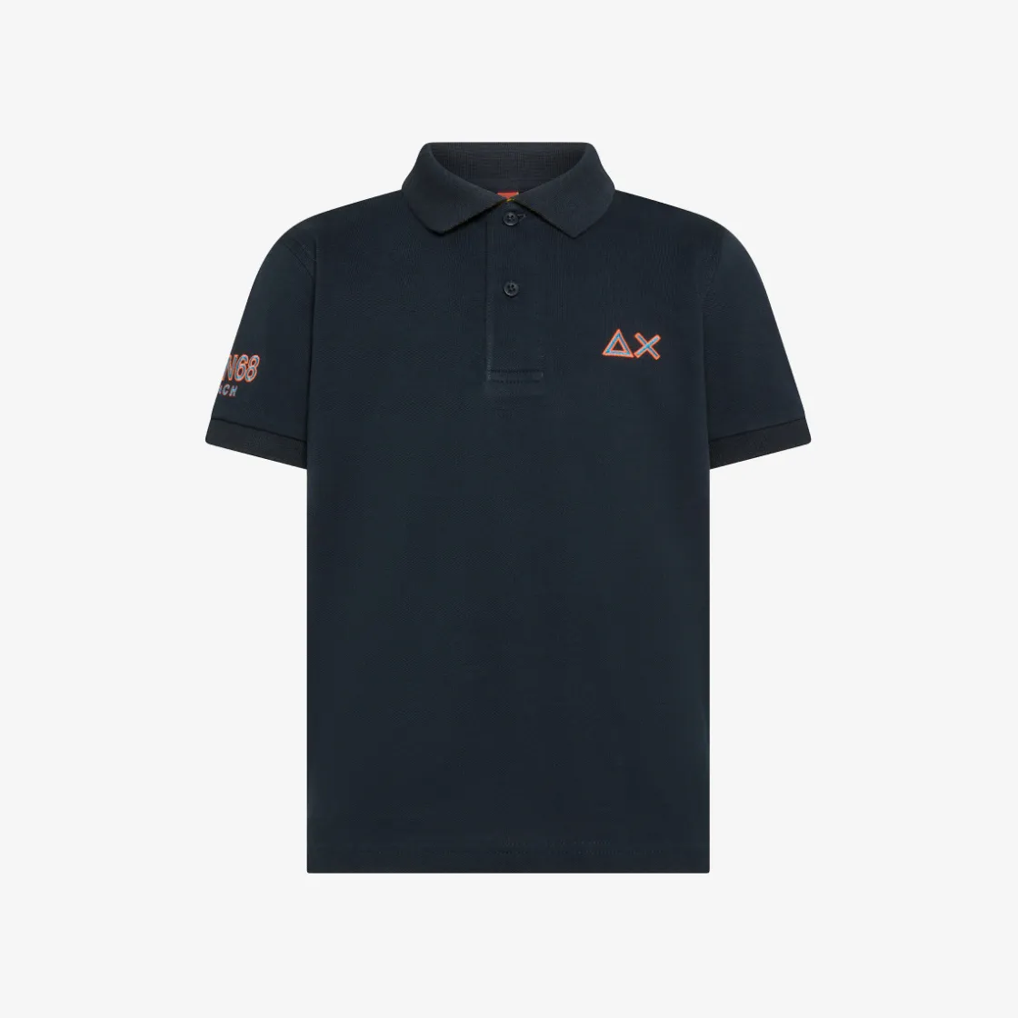 Outlet Polo in piquet di cotone blu navy Bambino Polo|Beachwear Bimbo