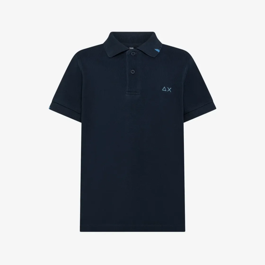 Clearance Polo in piquet di cotone blu navy Bambino Polo